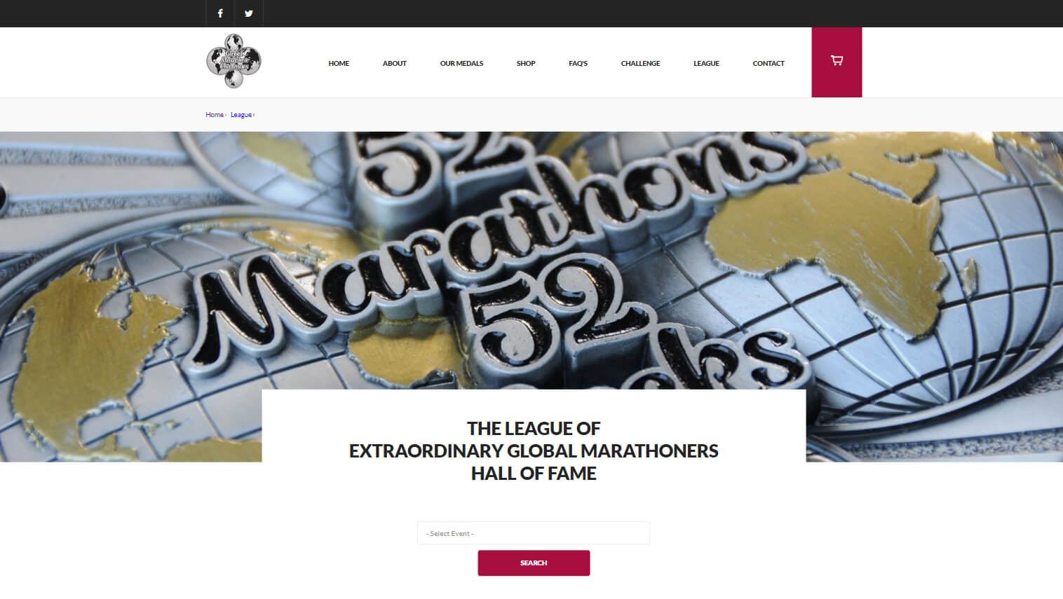 Website designed in Cumbria by Carlisle based Iosys for Global Marathon Challenges, Awesome Running Achievements