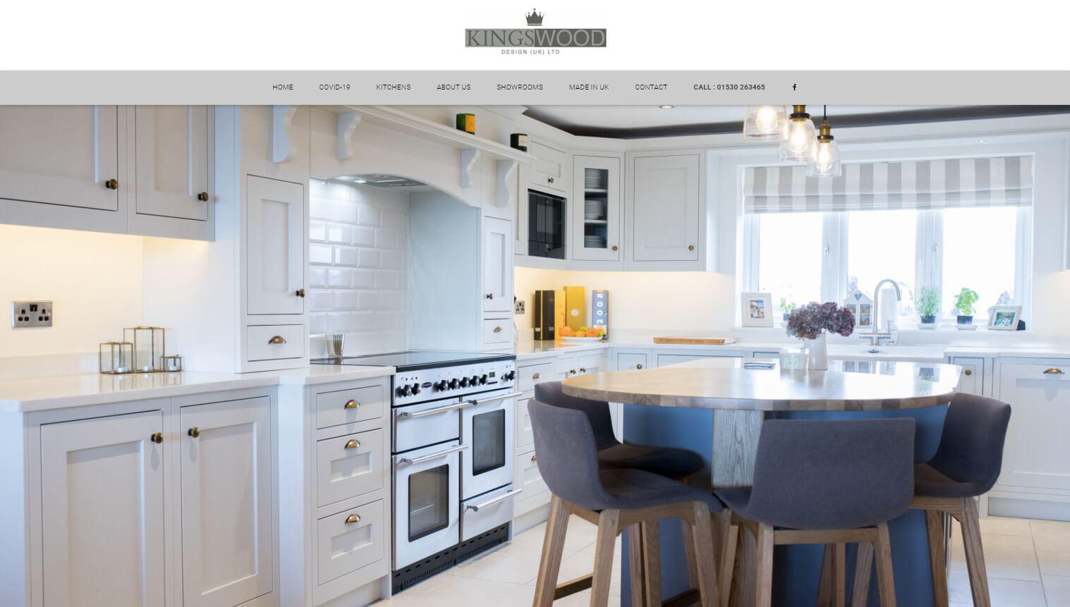 Website designed in Cumbria by Carlisle based Iosys for Kingswood Design (UK) Ltd, Bespoke crafted kitchens