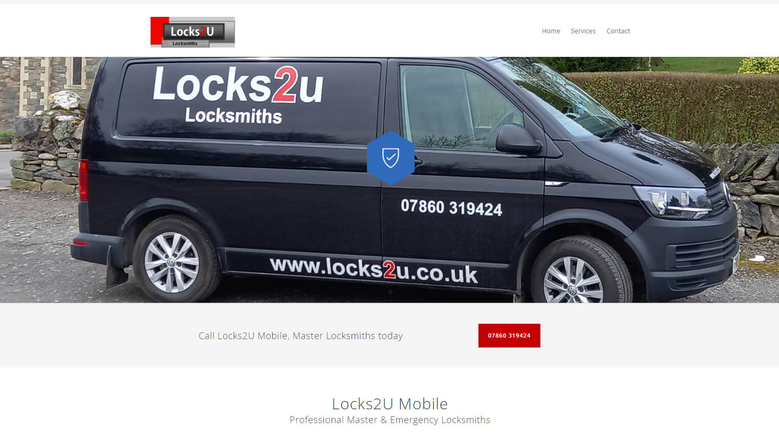 Website designed in Cumbria by Carlisle based Iosys for Lock2U Locksmiths, Mobile Master Locksmiths across the Midlands.